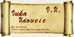 Vuka Udovčić vizit kartica